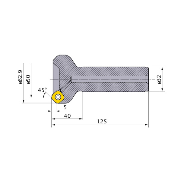 三菱マテリアル（株） カッタ 正面削り用(シャンクタイプ) WSX445 カッタ　正面削り用（シャンクタイプ） WSX445R5003SA32M