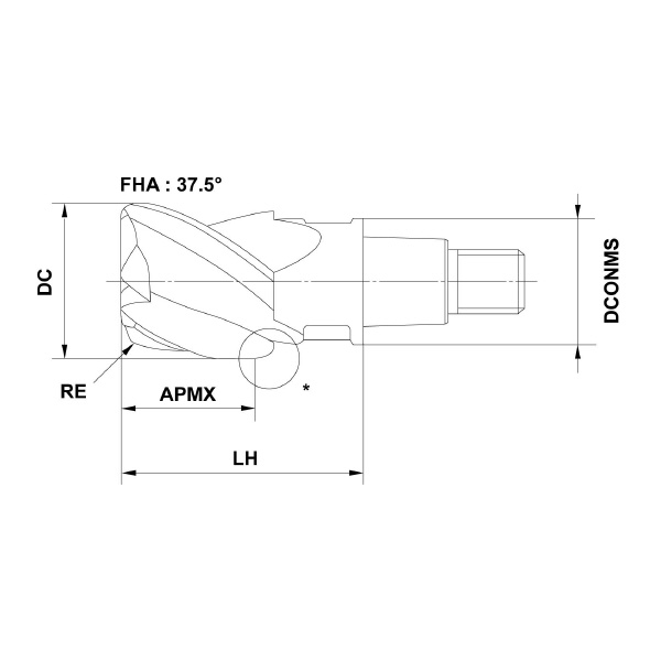 三菱マテリアル（株） ヘッド/ヘッド交換式エンドミル IMX ヘッド／ヘッド交換式エンドミル IMX10C3A120R10010 ET2020