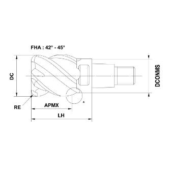 三菱マテリアル（株） ヘッド/ヘッド交換式エンドミル IMX ヘッド／ヘッド交換式エンドミル IMX10C4HV120R10012 EP7020
