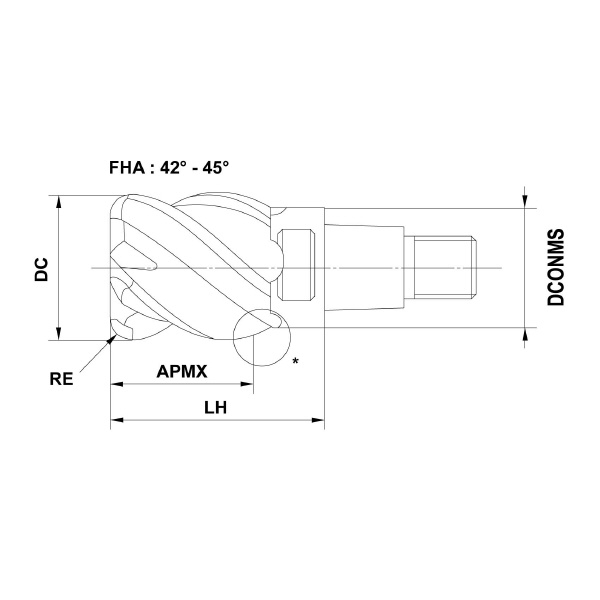 三菱マテリアル（株） ヘッド/ヘッド交換式エンドミル IMX ヘッド／ヘッド交換式エンドミル IMX10C4HV120R10012 EP7020