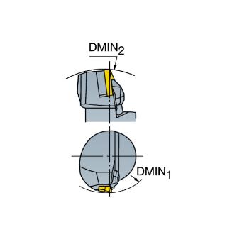 サンドビック（株） コロターン107カッティングヘッド C5-SVJB コロターン１０７カッティングヘッド【Ｆ】 C5-SVJBL-35060-16HP