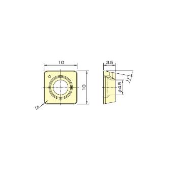 （株）ＭＯＬＤＩＮＯ カッタ用インサート SPMT カッタ用インサート SPMT100304R-FW GX2140