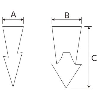 オーエッチ工業（株） 抜けないクサビ C WC 抜けないクサビ　Ｃ WC-1