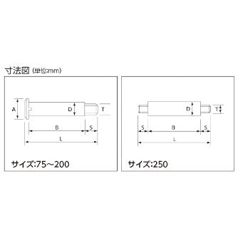 オーエッチ工業（株） 車軸 OH35S 車軸 OH35S-180