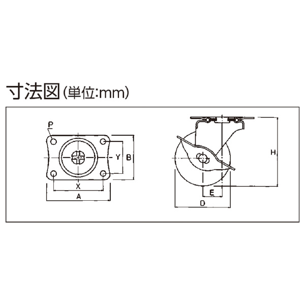 オーエッチ工業（株） 自在車・ゴム SHG 自在車・ゴム SHG-R75