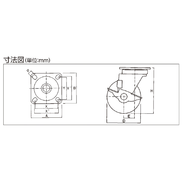 オーエッチ工業（株） 自在車・ゴム SHS 自在車・ゴム SHS-R100