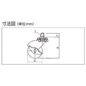 オーエッチ工業（株） ボールキャスター自在 SBA ボールキャスター自在 SBA-P40M12