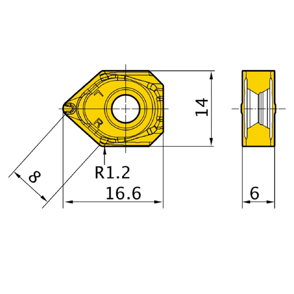 三菱マテリアル（株） カッタチップ WNGU カッタチップ（超硬コーティング） WNGU1406ANEN8C-M MP6120