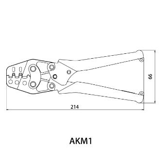 （株）ロブテックス マルチミニ圧着工具 AKM1 マルチミニ圧着工具 AKM1