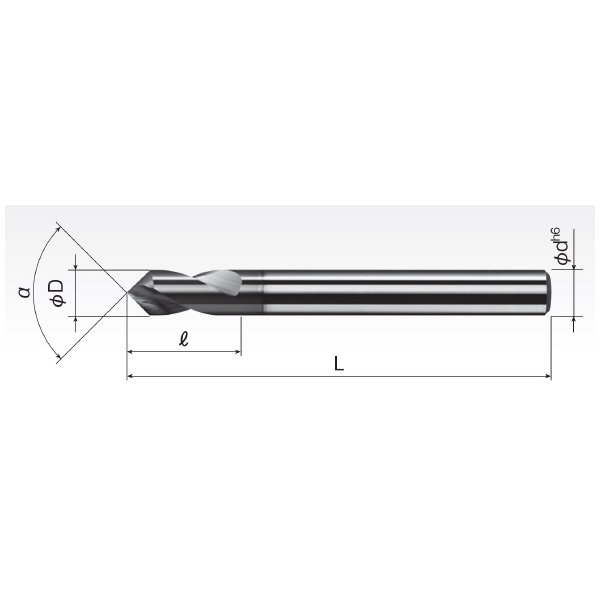 岡﨑精工（株） 超硬NC用ポイントドリル OKコート SNPDA 超硬ＮＣ用ポイントドリル　ＯＫコート SNPDA 12X60