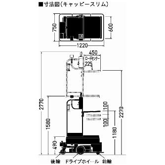 （株）をくだ屋技研 自走式ピッキングリフター キャッピー LT-P 自走式ピッキングリフター　キャッピー LT-P50-15