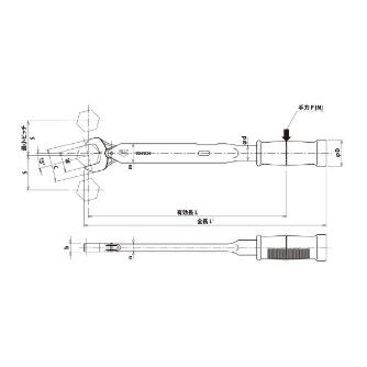 （株）東日製作所 SPーH型トルクレンチ SP38N2X ＳＰ－Ｈ型トルクレンチ SP38N2X14H