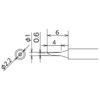 太洋電機産業（株） 替こて先RXー81HRT用 RX 替こて先ＲＸ－８１ＨＲＴ用 RX-81HRT-0.6C