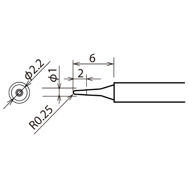 太洋電機産業（株） 替こて先RXー81HRT用 RX 替こて先ＲＸ－８１ＨＲＴ用 RX-81HRT-B