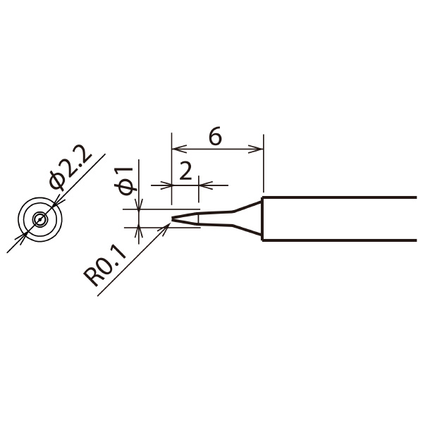太洋電機産業（株） 替こて先RXー81HRT用 RX 替こて先ＲＸ－８１ＨＲＴ用 RX-81HRT-SB