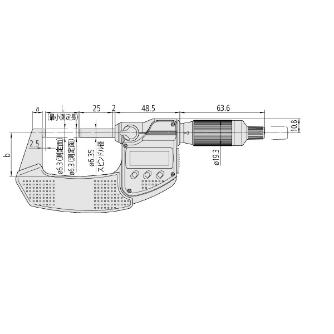 （株）ミツトヨ カンタマイク MDE カンタマイク MDE-50MX 293-141-30