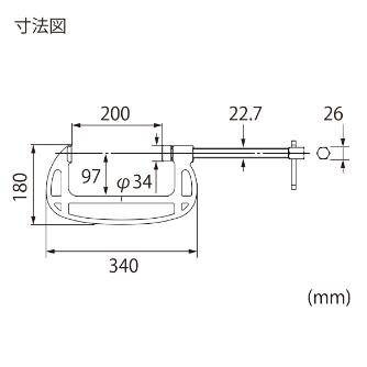 （株）ロブテックス B型シャコ万力 スタンダードタイプ B Ｂ型シャコ万力　スタンダードタイプ B200A