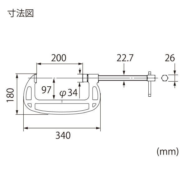 （株）ロブテックス B型シャコ万力 スタンダードタイプ B Ｂ型シャコ万力　スタンダードタイプ B200A