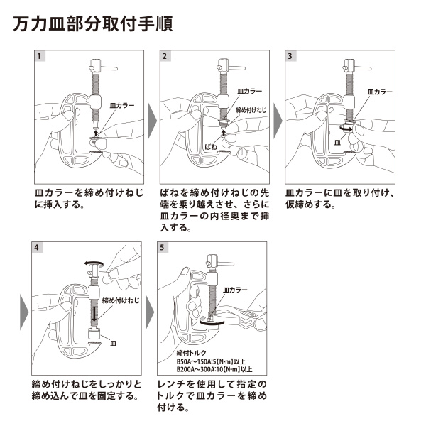 （株）ロブテックス B型シャコ万力 皿セット スタンダード B Ｂ型シャコ万力　皿セット　スタンダード B250AS