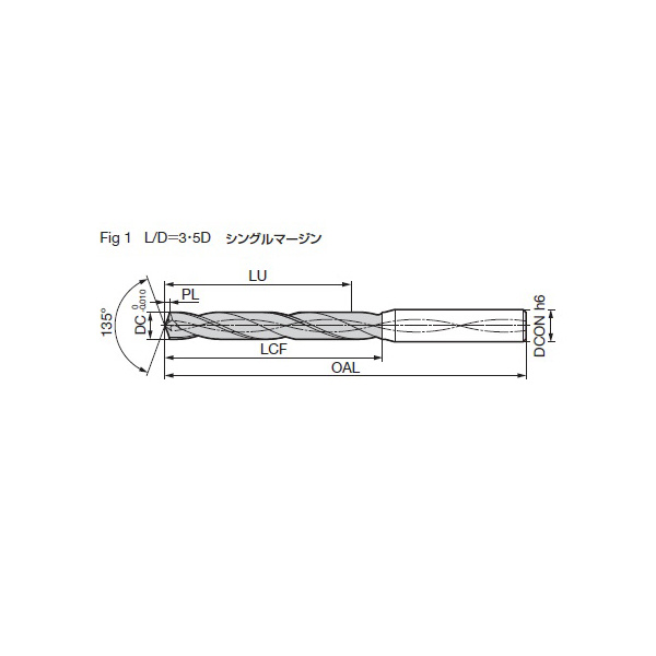 住友電気工業（株） アルミ用ソリッドドリル MDA アルミ用ソリッドドリル　ＭＤＡ型 MDA0120S03H03 DLX1700