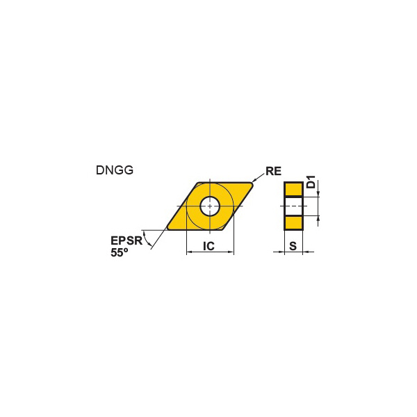 三菱マテリアル（株） 旋削用インサート DNGG 旋削用インサート（超硬コーティング） DNGG150404-LS MP9005