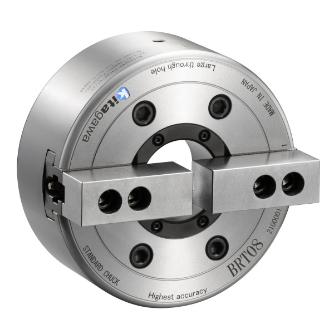 （株）北川鉄工所 2爪高精度大貫通穴径中空パワーチャック BRT ２爪高精度大貫通穴径中空パワーチャック BRT08