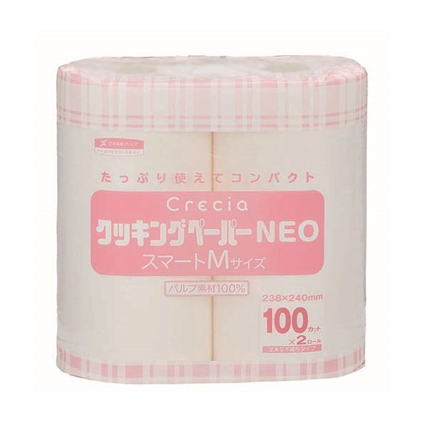 日本製紙クレシア（株） クレシア クッキングペーパー クレシアクッキングペーパー／大箱単位 38770 NEO ｽﾏｰﾄMｻｲｽﾞ 100ｶｯﾄ2ﾛｰﾙ