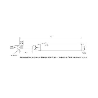 ＴＯＷＡ（株） CBNラッピングボールエンドミル CBL200 ＣＢＮラッピングボールエンドミル CBL200-0150-0750-0300