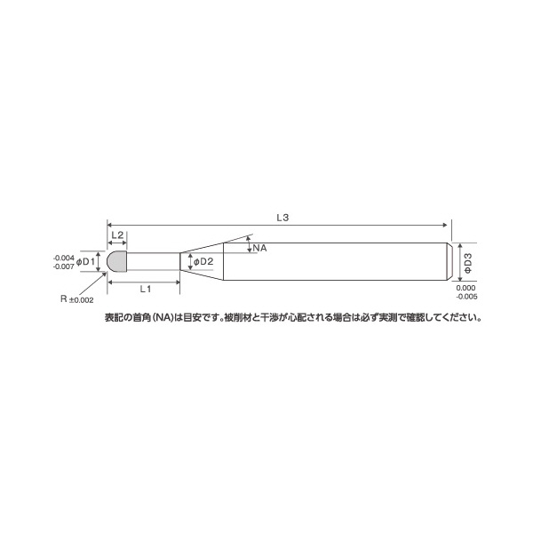 ＴＯＷＡ（株） ionDepoA 超硬ボールエンドミル IALB230 ｉｏｎＤｅｐｏＡ　超硬ボールエンドミル IALB230-0010-0050-0030