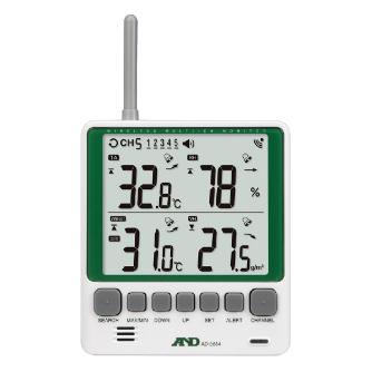 （株）エ－・アンド・デイ マルチチャンネルワイヤレス環境温湿度計 AD-5664SET マルチチャンネルワイヤレス環境温湿度計 AD-5664SET