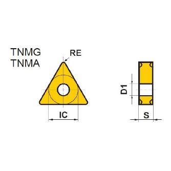 三菱マテリアル（株） 旋削用インサート TNMA 旋削用インサート（超硬コーティング） TNMA160408 MC5125