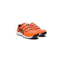 アシックスジャパン（株） 作業用靴 ウィンジョブ CP112 1273A056 ショッキングオレンジ×ミッドナイト