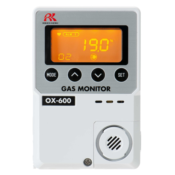 理研計器（株） 簡易定置型酸素濃度計 OXー600 OX-600-10 簡易定置型酸素濃度計　ＯＸ－６００ OX-600-10 ﾘﾓｰﾄ10mｶﾞﾀ ﾎｼﾞｮﾃﾞﾝｹﾞ