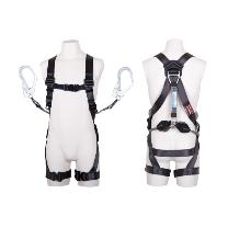 藤井電工（株） フルハーネス型墜落制止用器具セット品 黒影ハーネス2丁掛けランヤード付(コルトリトラ×2)