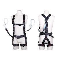 藤井電工（株） フルハーネス型墜落制止用器具セット品 飛燕ハーネス2丁掛けランヤード付(コルトリトラ+ノビロン)