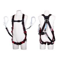 藤井電工（株） フルハーネス型墜落制止用器具セット品 レヴォハーネス2丁掛けランヤード付(コルトリトラ+ノビロン)
