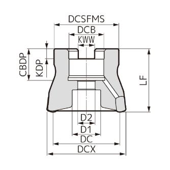 住友電気工業（株） SEC-スミデュアルミル カッタ DMSL-RS ＳＥＣ－スミデュアルミル　カッタ DMSL06050RS08