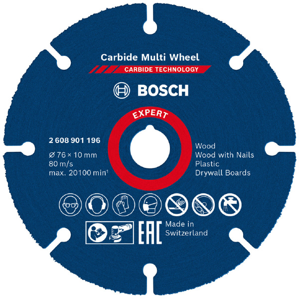 ボッシュ（株） カーバイドマルチホイール カーバイドマルチホイール７６ｍｍ 2608901196