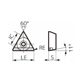 住友電気工業（株） スミダイヤ スローアウェイチップ NF-TPGW-P スミダイヤ　スローアウェイチップ NF-TPGW160404P DA1000
