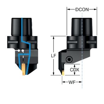 サンドビック（株） コロカット2 カッティングヘッド C2A-CC コロカット２　カッティングヘッド　【Ｆ】 C2A-CC5-LFK18B-220CB