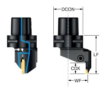 サンドビック（株） コロカット2 カッティングヘッド C2A-CC コロカット２　カッティングヘッド　【Ｆ】 C2A-CC5-RFJ18B-040CB
