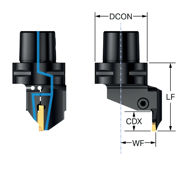 サンドビック（株） コロカット2 カッティングヘッド C2A-CC コロカット２　カッティングヘッド　【Ｆ】 C2A-CC5-RFJ18B-085CB