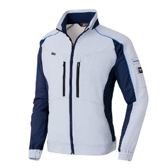アイトス（株） 長袖ブルゾン(男女兼用) AZ-9130 長袖ブルゾン（男女兼用） AZ-9130-003-3L ｼﾙﾊﾞｰｸﾞﾚｰXﾈｲﾋﾞｰ