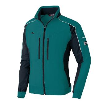 アイトス（株） 長袖ブルゾン(男女兼用) AZ-9130 長袖ブルゾン（男女兼用） AZ-9130-005-S ｸﾞﾘｰﾝXﾌﾞﾗｯｸ