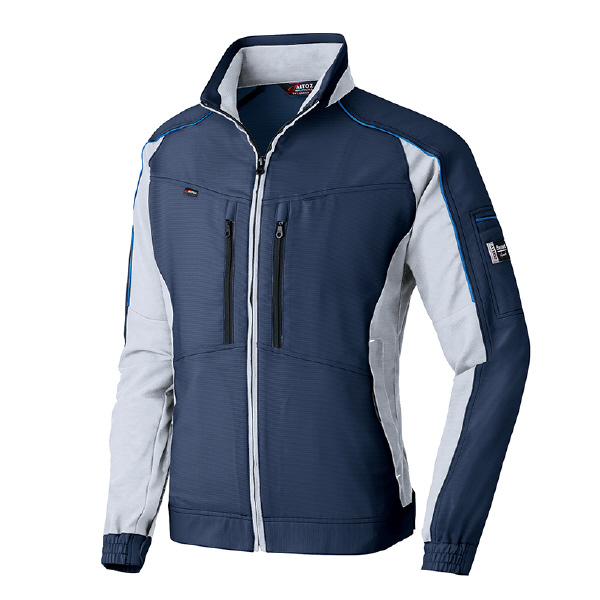 アイトス（株） 長袖ブルゾン(男女兼用) AZ-9130 長袖ブルゾン（男女兼用） AZ-9130-008-3L ﾈｲﾋﾞｰXｼﾙﾊﾞｰｸﾞﾚｰ