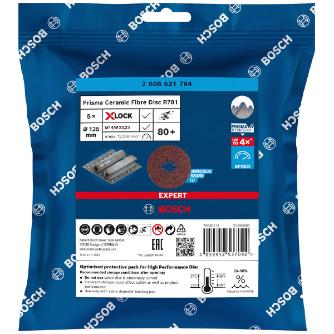 ボッシュ（株） X－LOCK プリズマセラミックサンディングディスク R781 Ｘ－ＬＯＣＫサンディングディスク（５枚） 2608621784