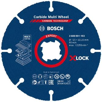 ボッシュ（株） X－LOCK カーバイドマルチホイール Ｘ－ＬＯＣＫカーバイドマルチホイール 2608901193