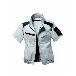 日新被服（株） 半袖ブルゾン TR3551-40 半袖ブルゾン TR3551-40-L ｼﾙﾊﾞｰ