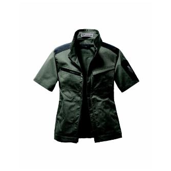 日新被服（株） 半袖ブルゾン TR3551-613 半袖ブルゾン TR3551-613-M ﾓｸｸﾞﾘｰﾝ