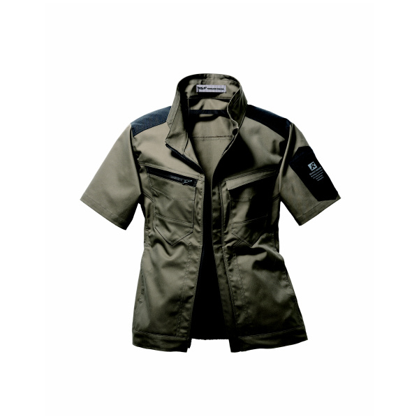 日新被服（株） 半袖ブルゾン TR3551-743 半袖ブルゾン TR3551-743-3L ﾓｸﾍﾞｰｼﾞｭ